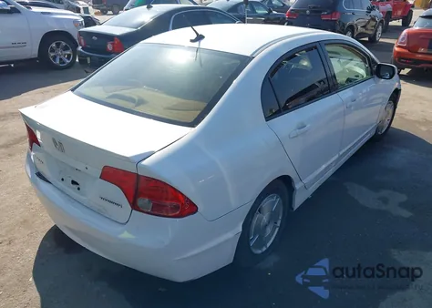 2007 Honda Civic Hybrid z USA, uszkodzony, nr VIN JHMFA36297S013893